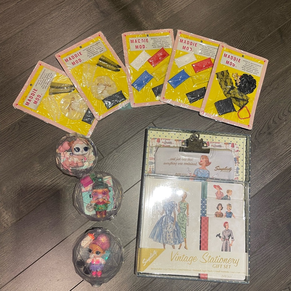 LOL dolls and doll accessories and stationary